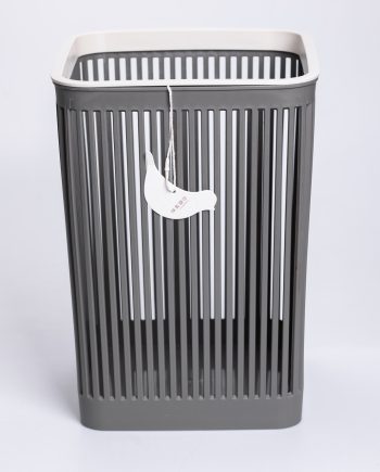 Кошик для сміття пластиковий в офіс для паперу 22×22×30 (см) кошик під сміття 8 (л) відро для сміття Сірий HP-45-9G