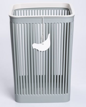 Кошик для сміття пластиковий в офіс для паперу 22×22×30 (см) кошик під сміття 8 (л) відро для сміття Зелений HP-45-9GR