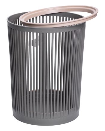 Кошик для сміття пластиковий в офіс для паперу 8 (л) кошик під сміття відро для сміття Сірий HP-45-8G