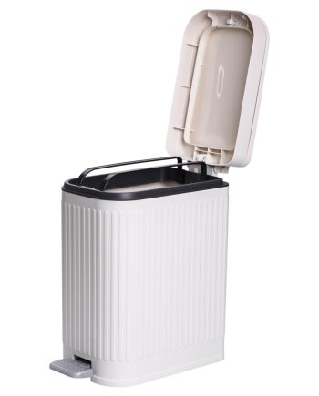 Відро для сміття з педаллю 5л відро для сміття з кришкою і педаллю Білий HP-45-12BE