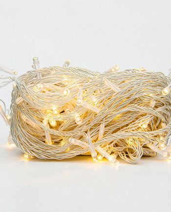 Новорічна гірлянда кімнатна нитка 14 м 160 LED кімнатна гірлянда білий провід Жовте світло W160LED16MWY