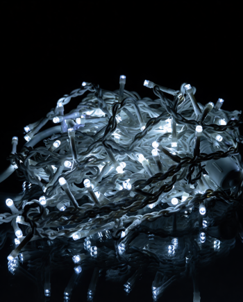 Новорічна гірлянда вулична Бахрома 6 м 105 LED білий провід Білий 6МWW