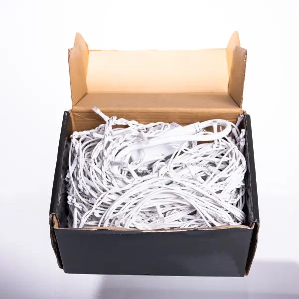 Вулична гірлянда Бахрома 12 м 200 LED білий провід Мультиколор 12MWML