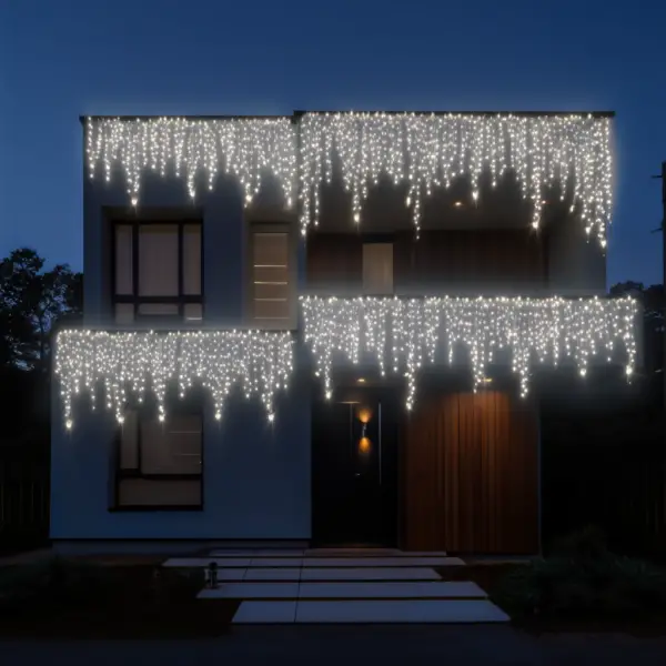 Вулична гірлянда Бахрома 20 м 335 LED білий провід Білий 20MWW