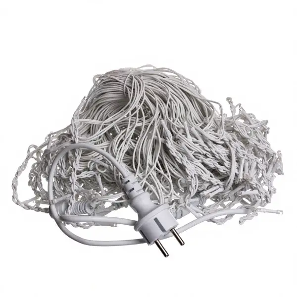 Вулична гірлянда Бахрома 25 м 405 LED гірлянда штора білий провід Багатобарвність 25MWML