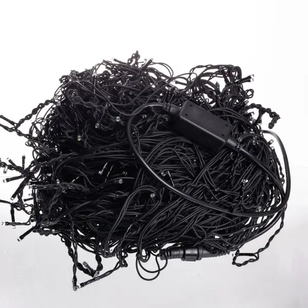 Вулична гірлянда Бахрома 50 м 840 LED чорний провід Білий 50MBW