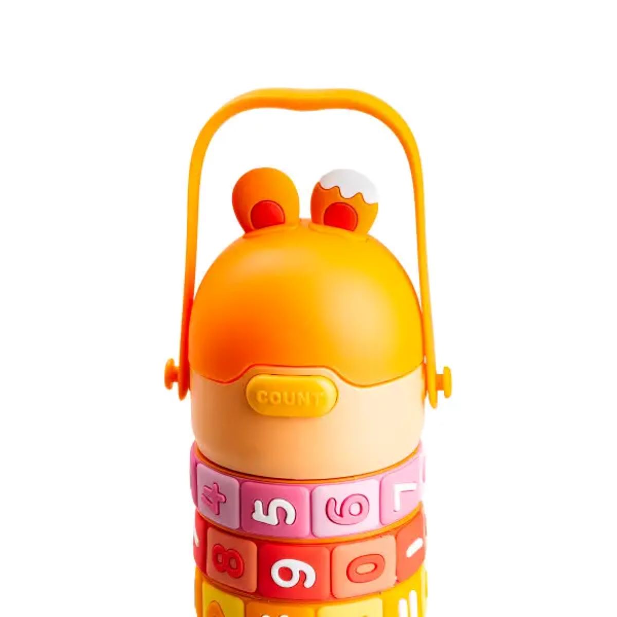 Термос дитячий інтерактивний 430 мл з цифрами Помаранчевий HP17305O