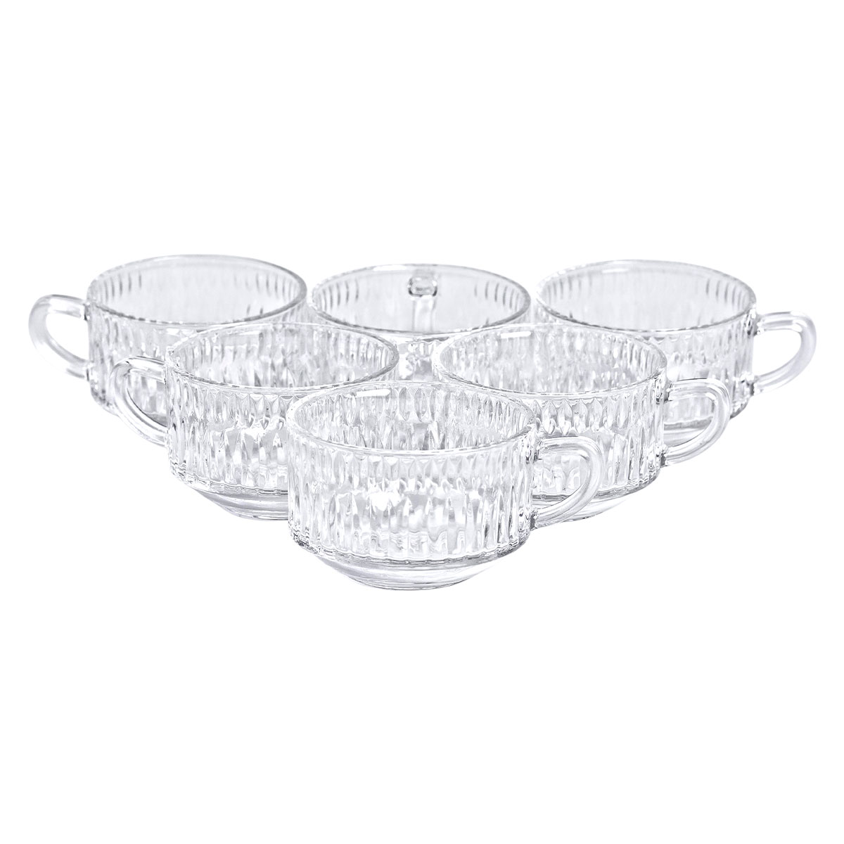 Набір скляних чашок 6 штук по 270 мл HP-YH-10C2