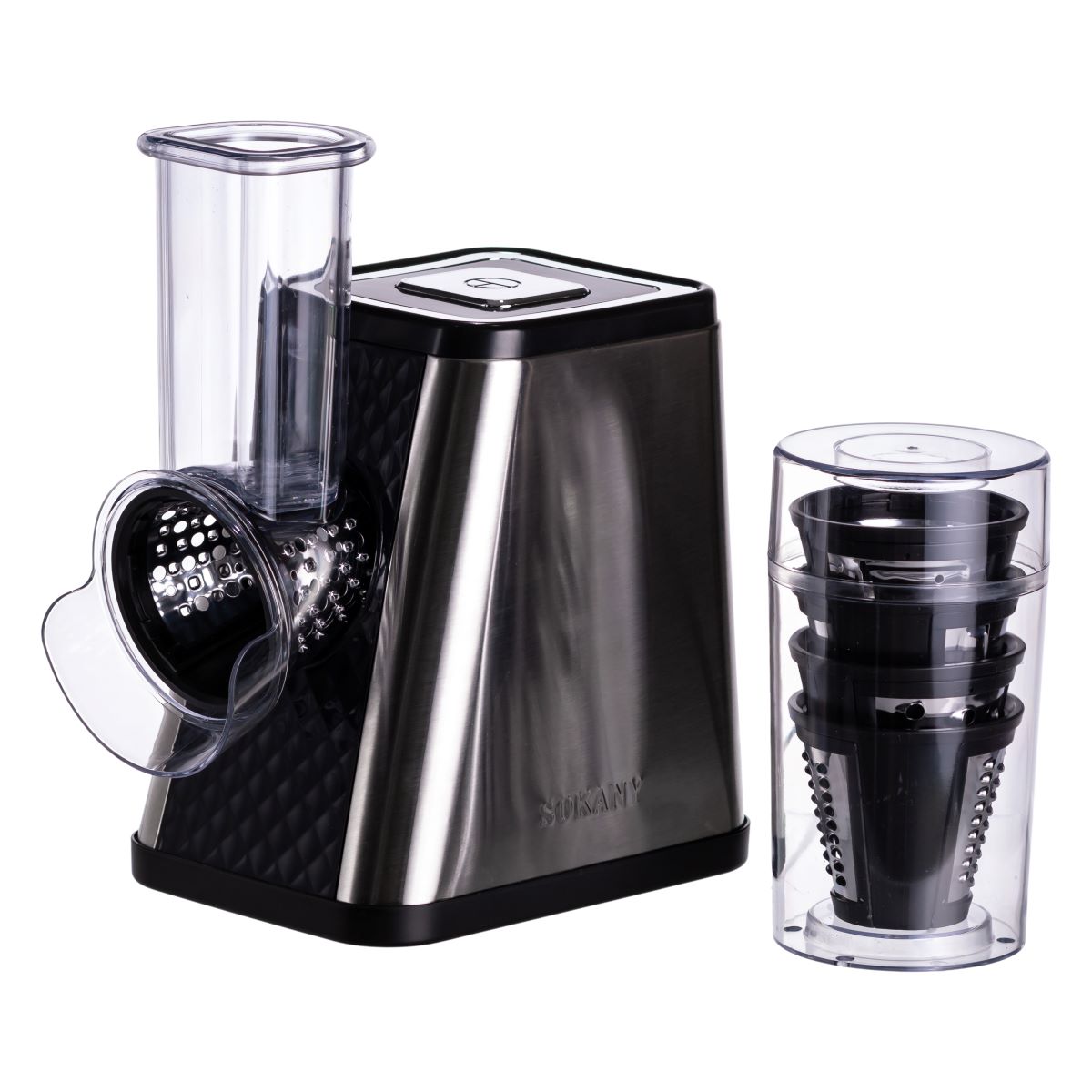 Подрібнювач овочів 5в1 овочерізка 800 Вт з 5 насадками з нержавіючої сталі Sokany SK-06029