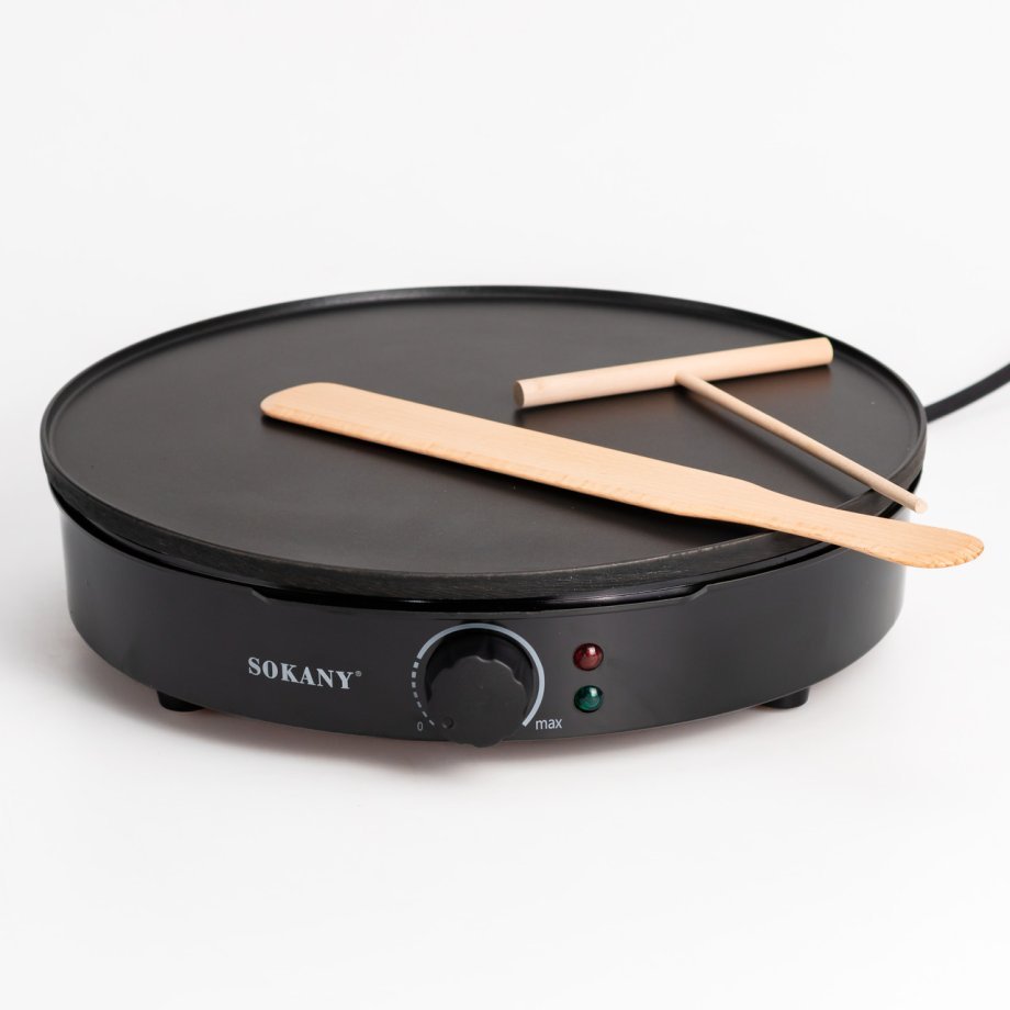 Млинниця електрична Sokany SK-BBQ-842 електромлинниця Ø30 см автоматична млинниця для дому професійна