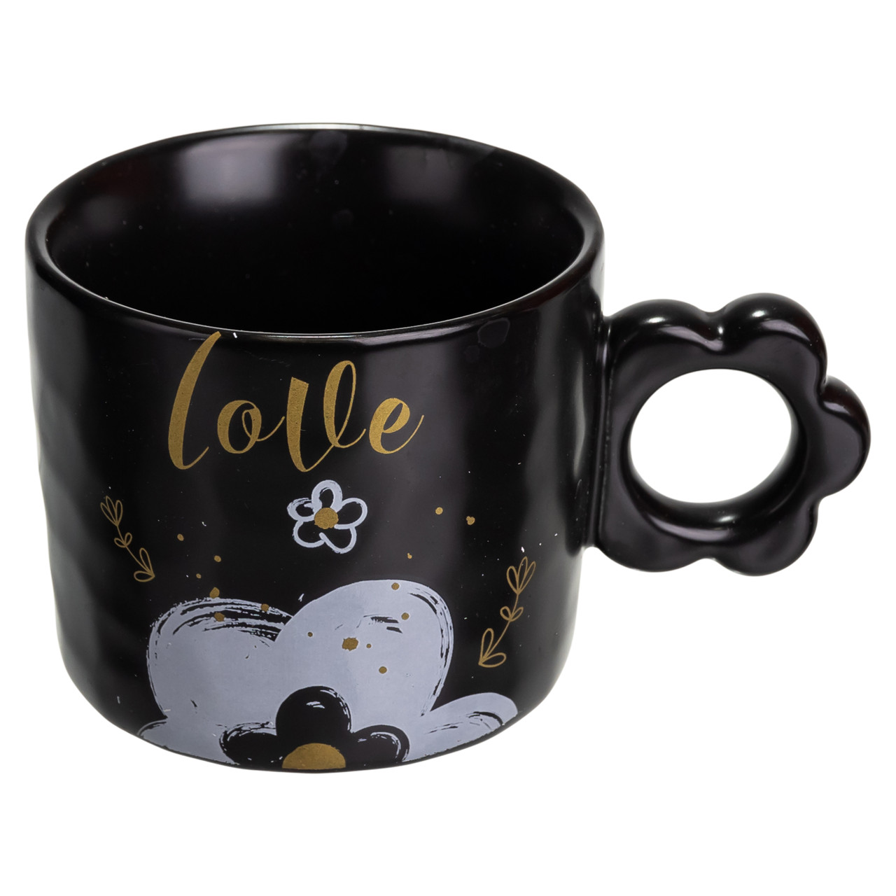 Чашка для чаю та кави порцелянова Love 420 (мл) гарна оригінальна кружка на подарунок FM-14B