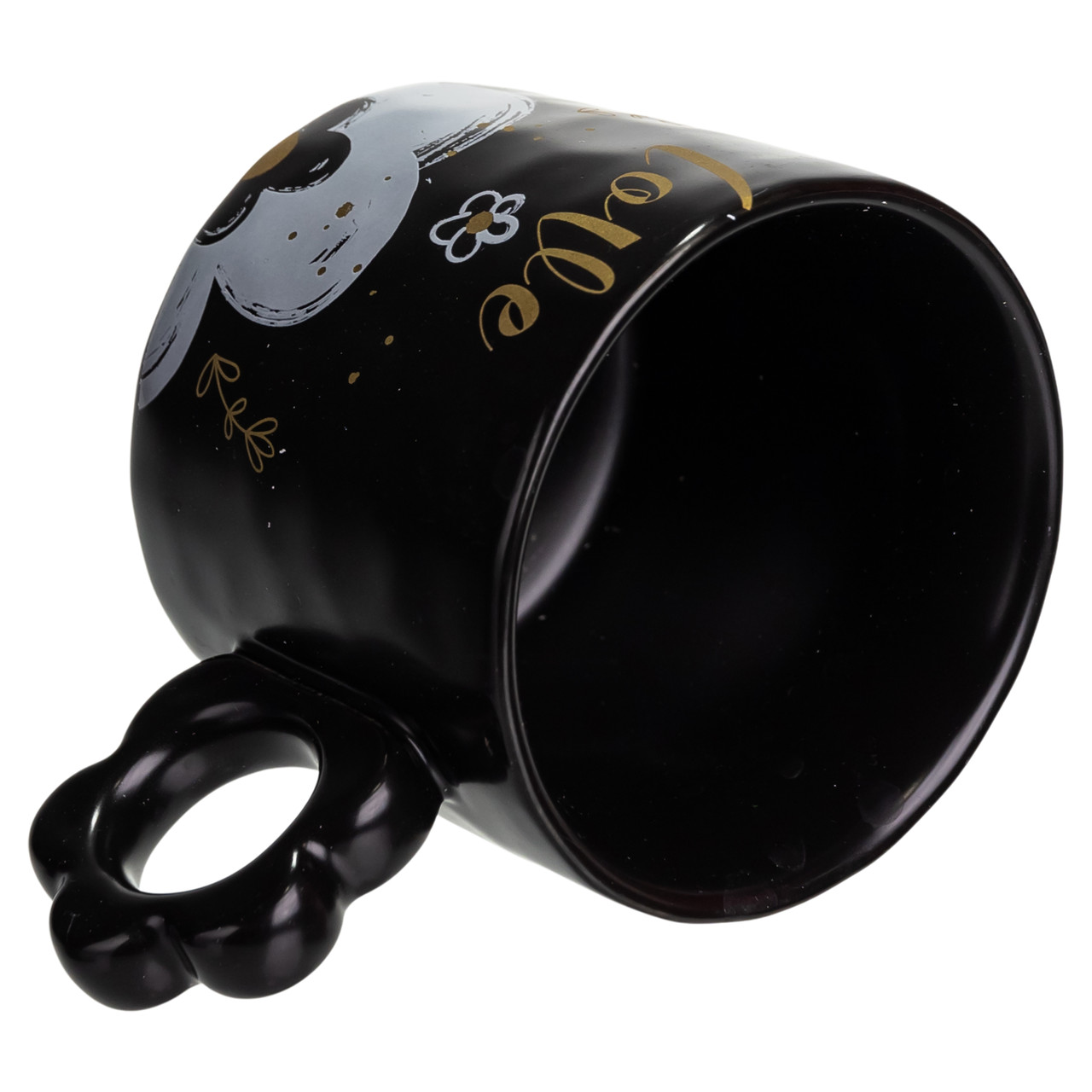 Чашка для чаю та кави порцелянова Love 420 (мл) гарна оригінальна кружка на подарунок FM-14B