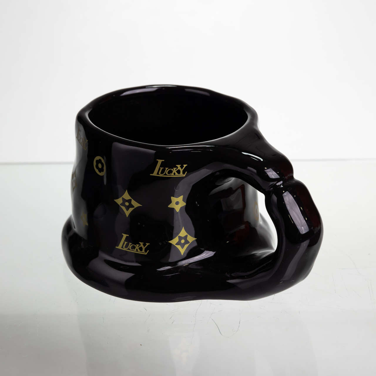 Чашка порцелянова 500 (мл) оригінальна кружка на подарунок чашка для чаю та кави Чорний FM-11B