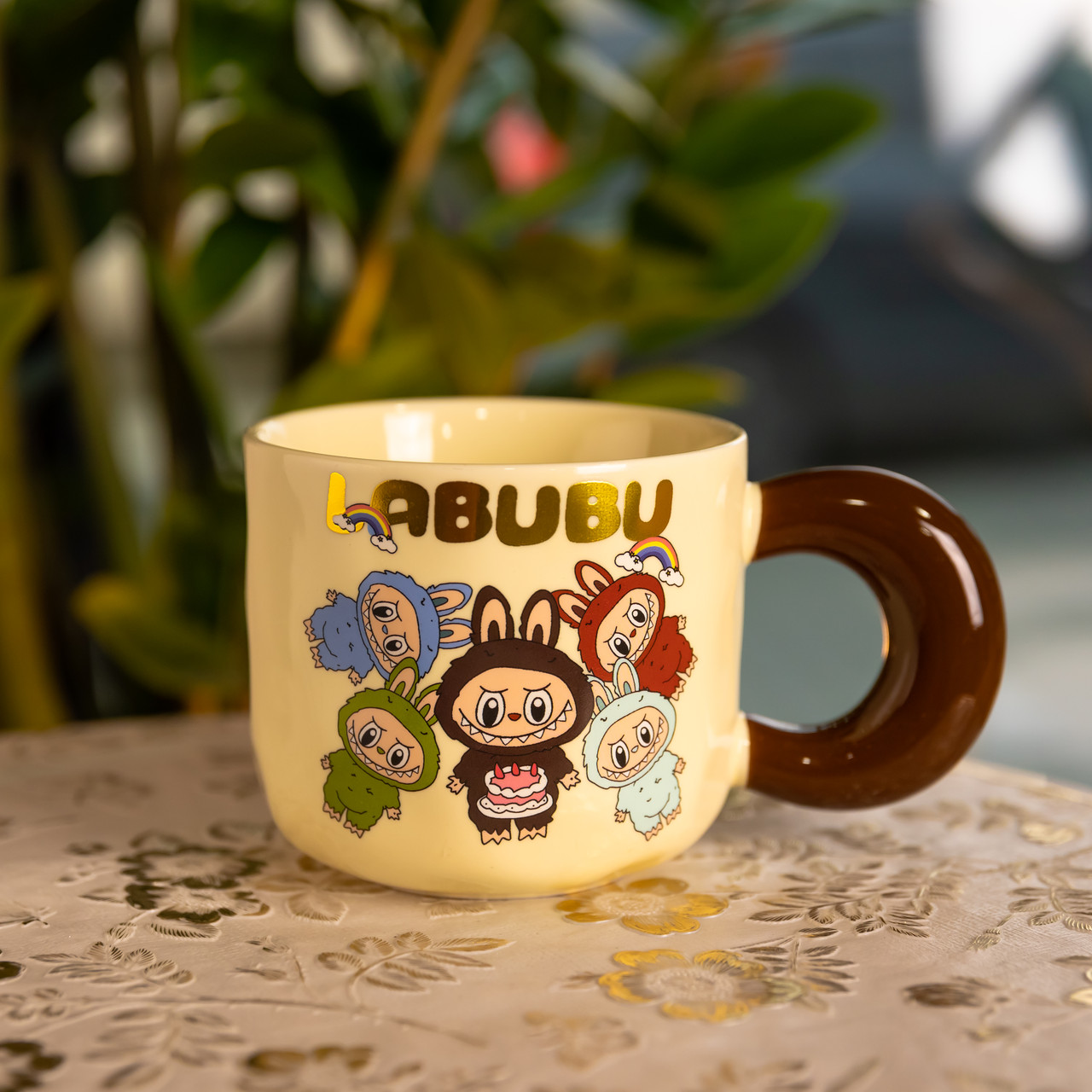 Чашка порцелянова Labubu 400 (мл) подарункова кружка прикольна чашка для дітей на подарунок FM-21A