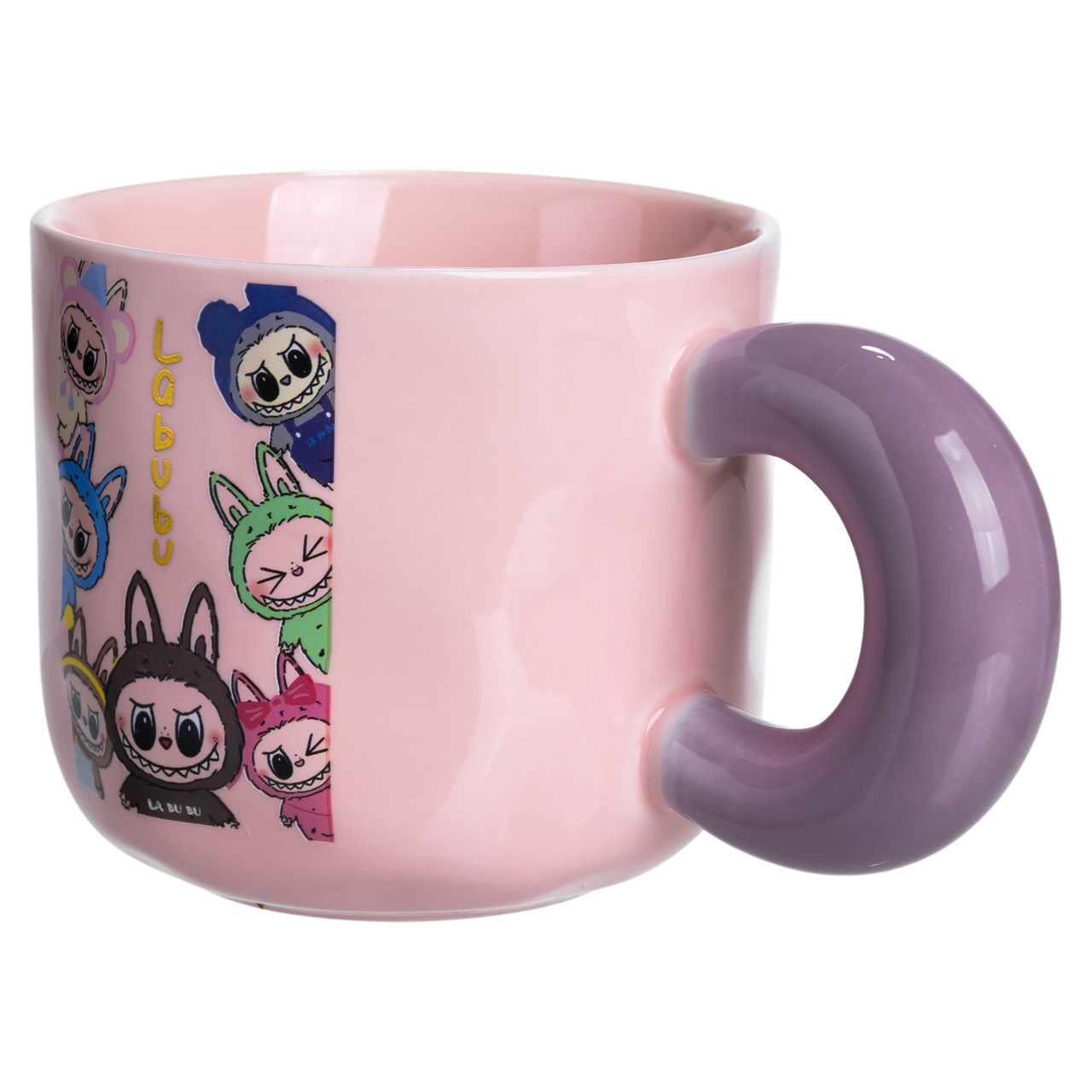 Чашка порцелянова Labubu Brighten Your Day 400 (мл) подарункова кружка прикольна чашка для дітей на подарунок FM-22B