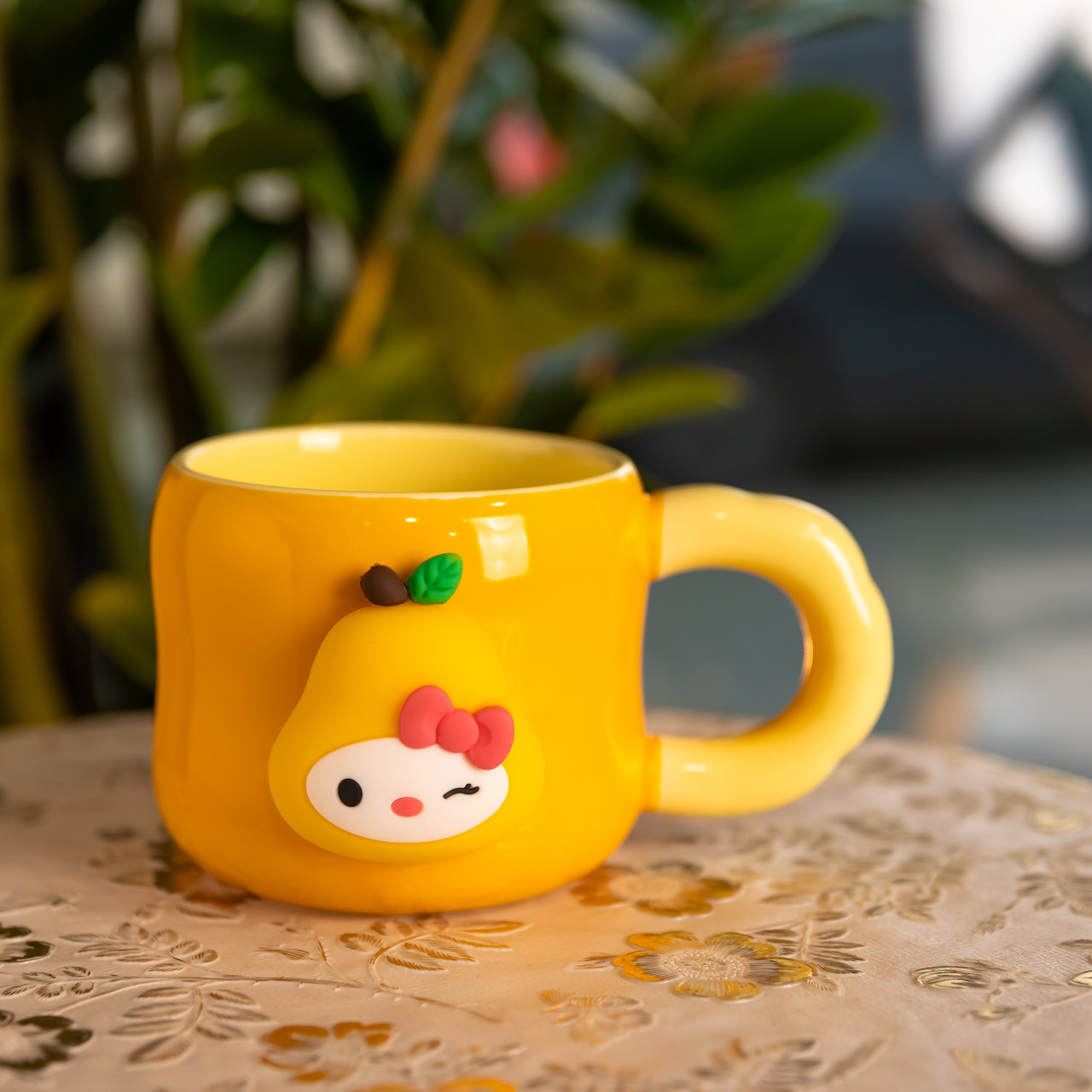 Кубок порцелянова з магнітом Sanrio 400 (мл) подарункова кружка прикольна чашка для дітей на подарунок Помаранчевий FM-37B