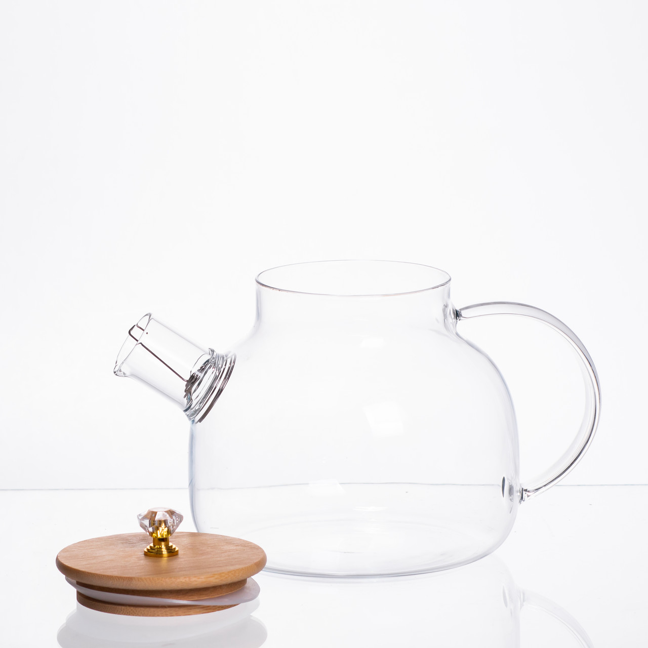 Чайний набір із товстого скла 5 предметів на 4 персони 64486-24