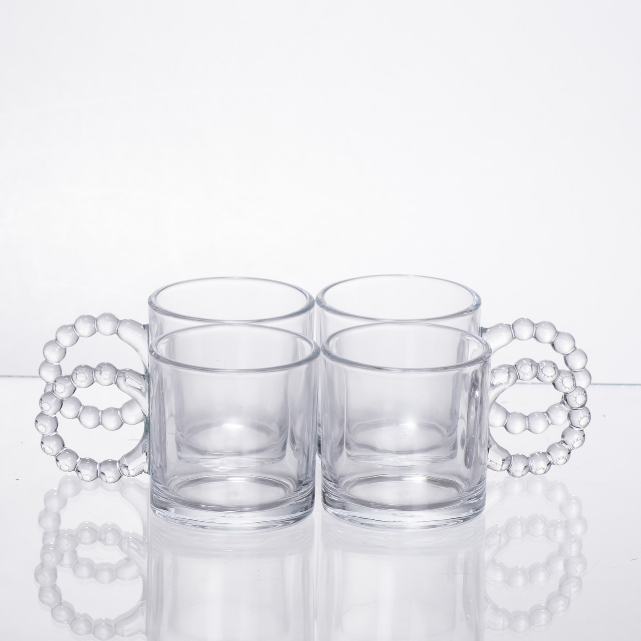 Чайний набір із товстого скла 5 предметів на 4 персони 64486-24