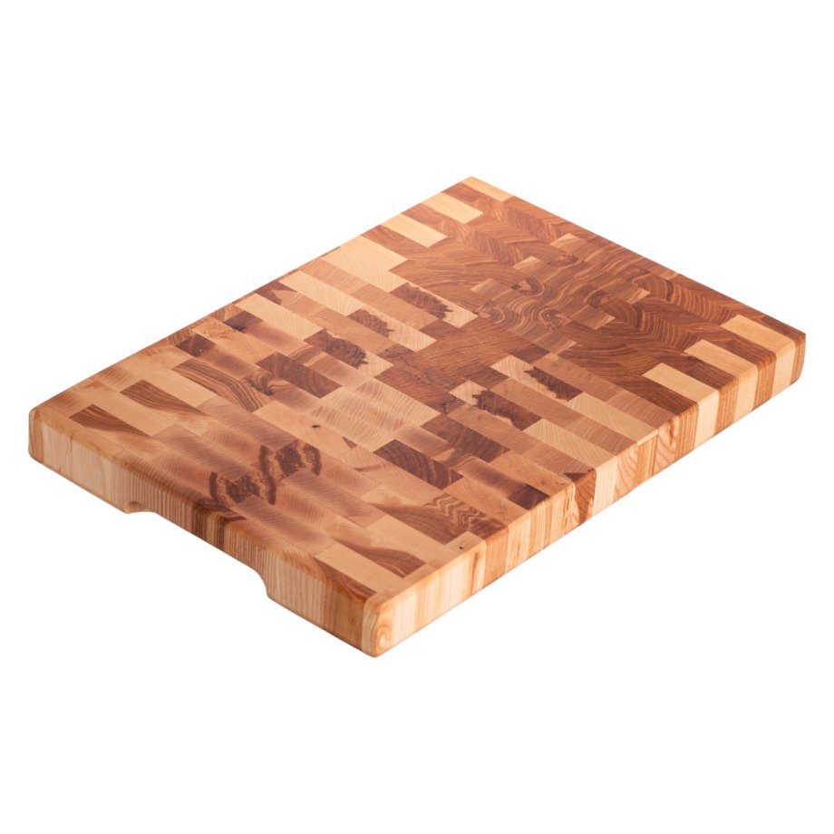 Дошка для нарізання обробна 45×30 см Доміно з ясена Lugi C53W300450Y