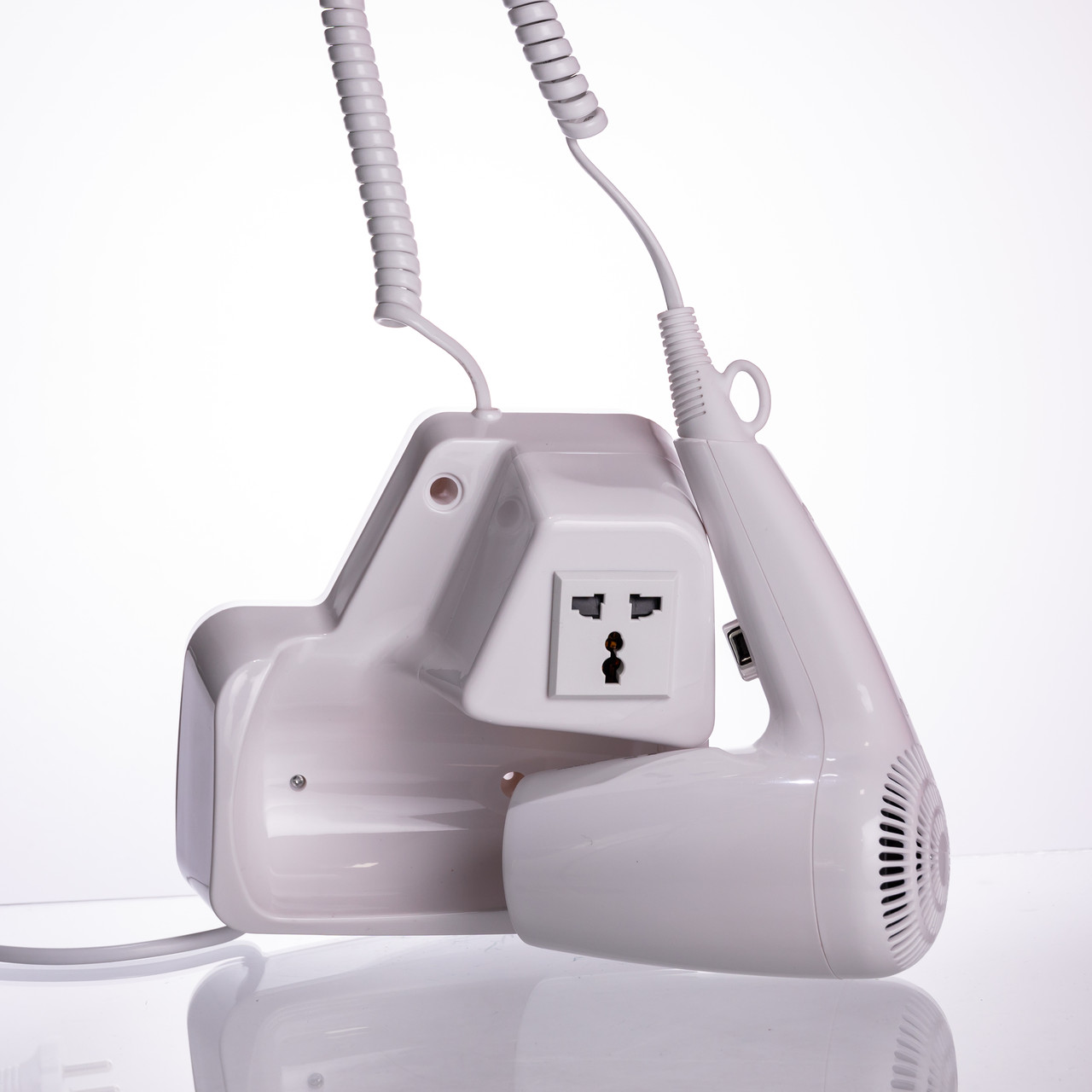 Фен настінний для сушіння волосся побутовий фен для укладання компактний потужний 1200 Вт SK-CF-2217