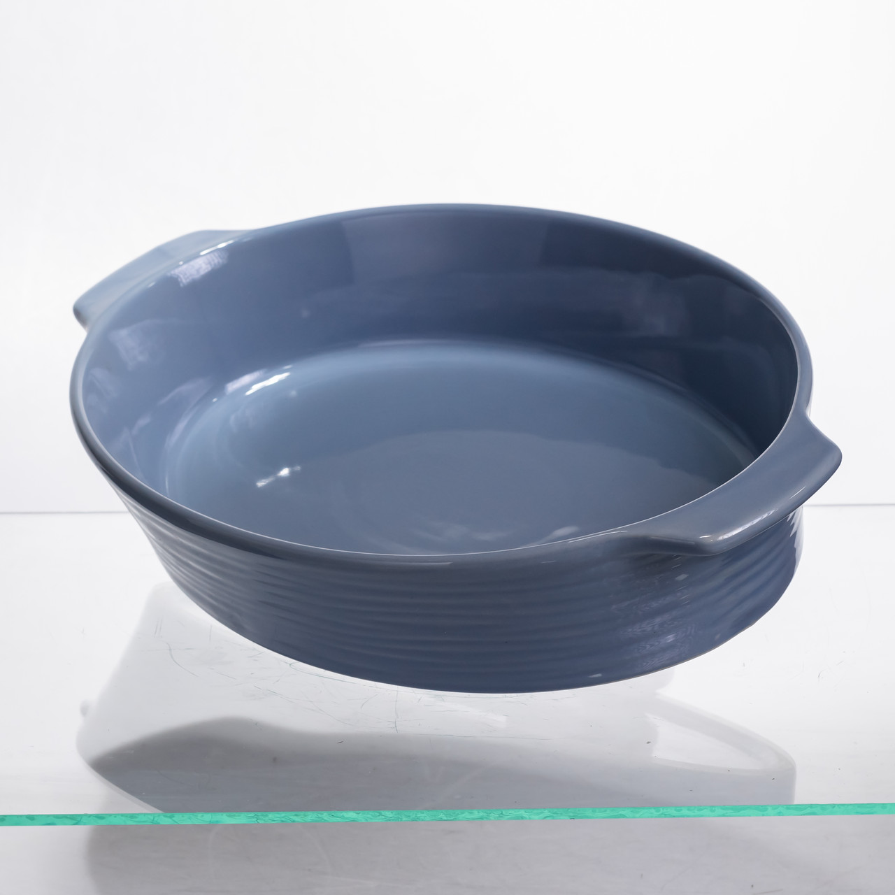 Форма для запікання овальна 36×22,5×7 (см) 2 літри Блакитна S1288