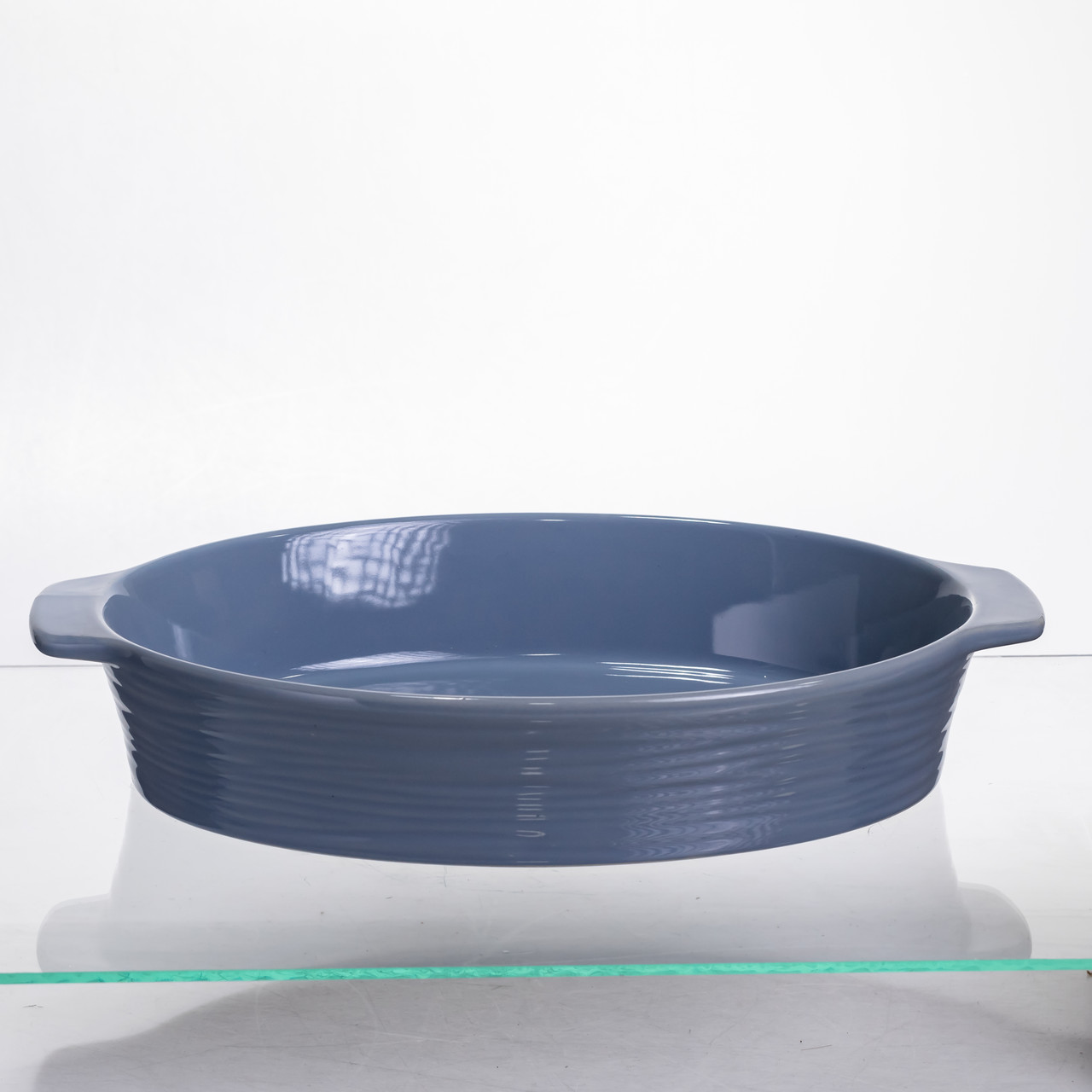 Форма для запікання овальна 36×22,5×7 (см) 2 літри Блакитна S1288