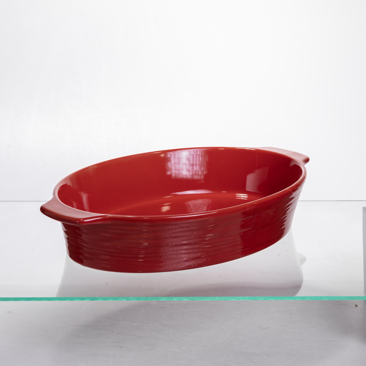 Форма для запікання овальна 36×22.5×7 (см) форма для духовки 2 літри Червоний S1289