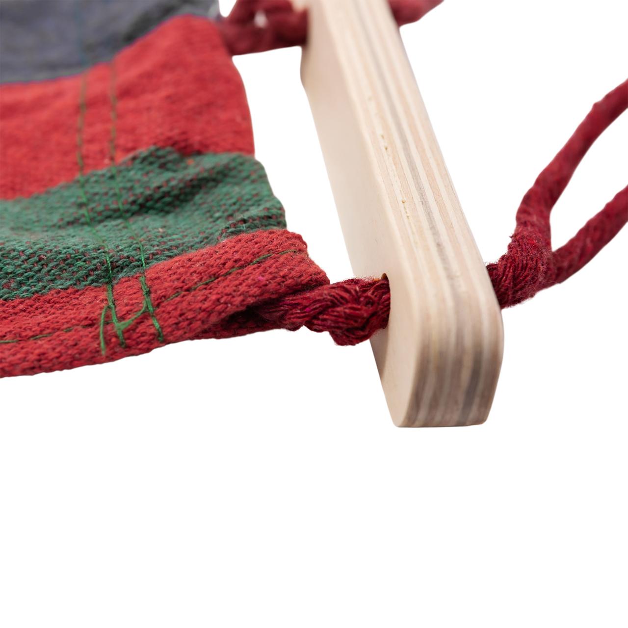 Гамак туристичний підвісний тканинний 174х80 см з планкою Червоний SJ-0010-2R