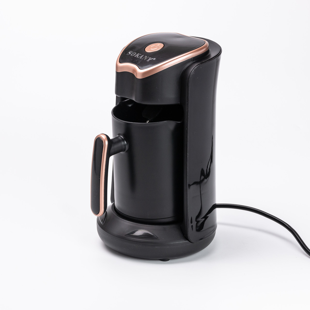 Електротурка Sokany SK-04008 250 мл чорна із золотом