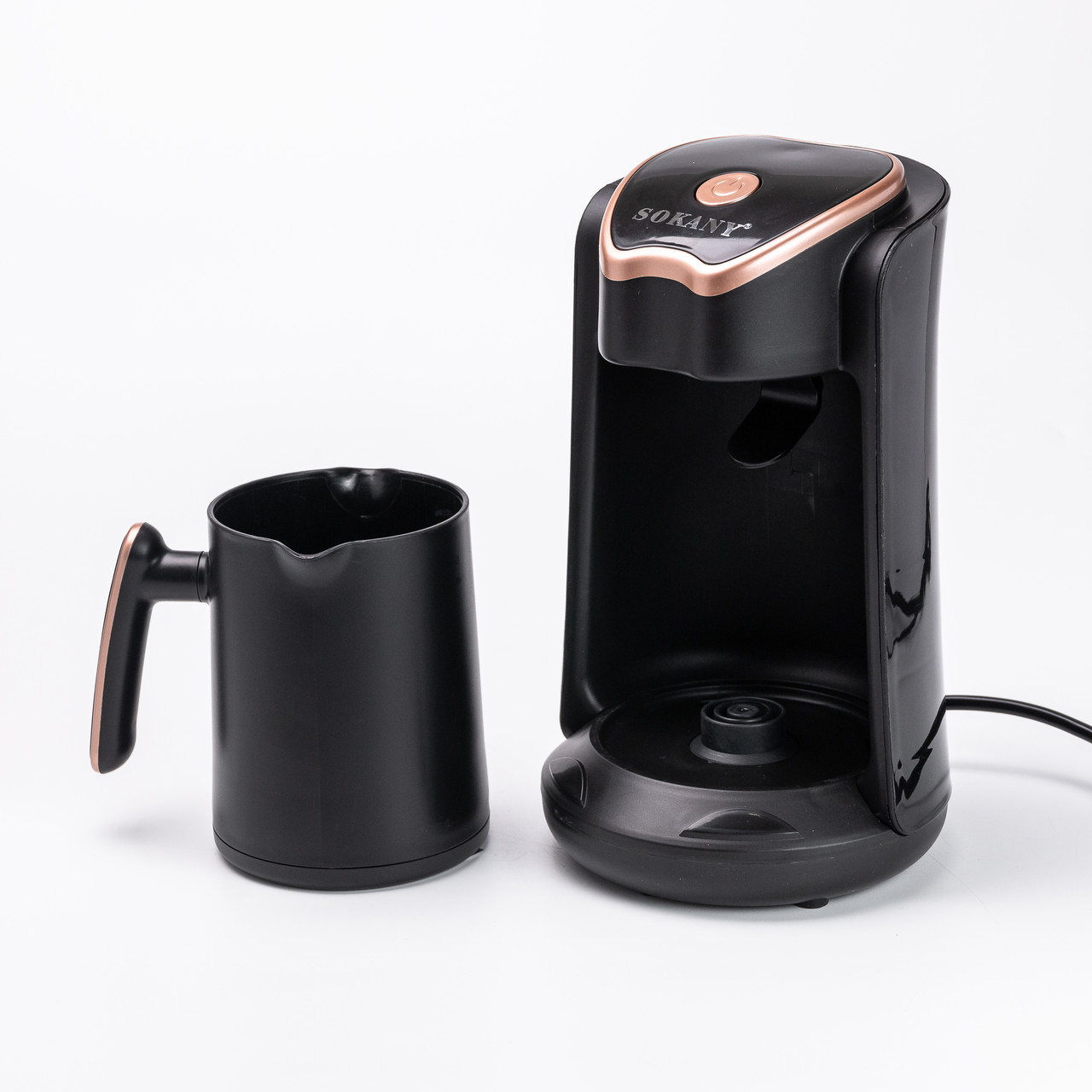 Електротурка Sokany SK-04008 250 мл чорна із золотом