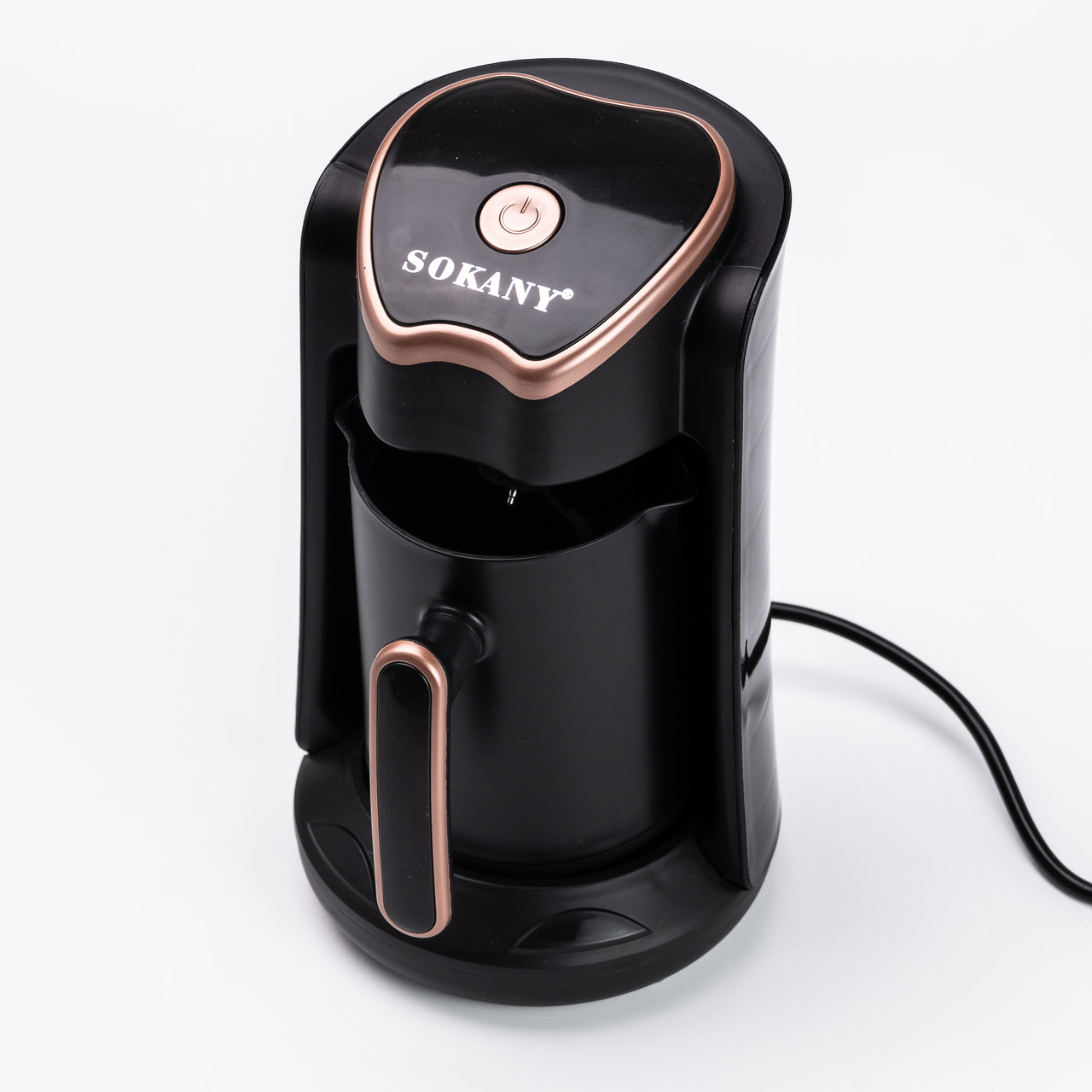 Електротурка Sokany SK-04008 250 мл чорна із золотом