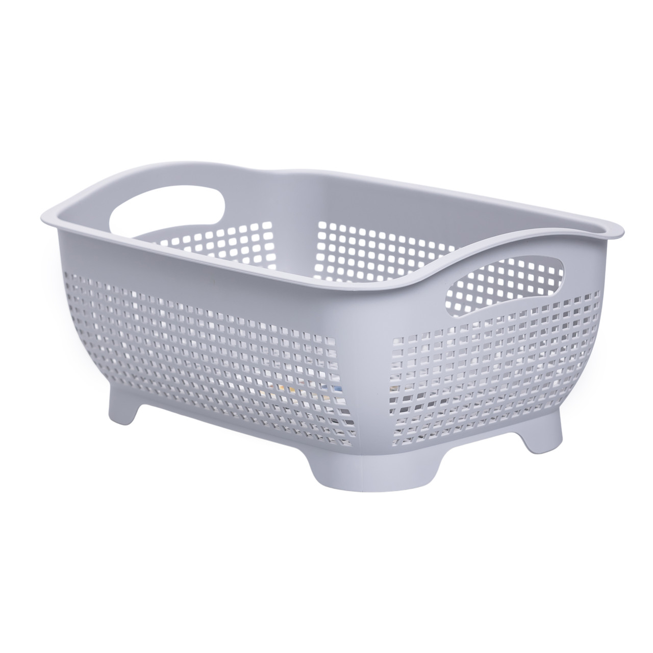 Кошик-друшлак 2 в 1 для миття овочів, фруктів і зелені 29,5×21×11 (см) Білий HP-45-6W