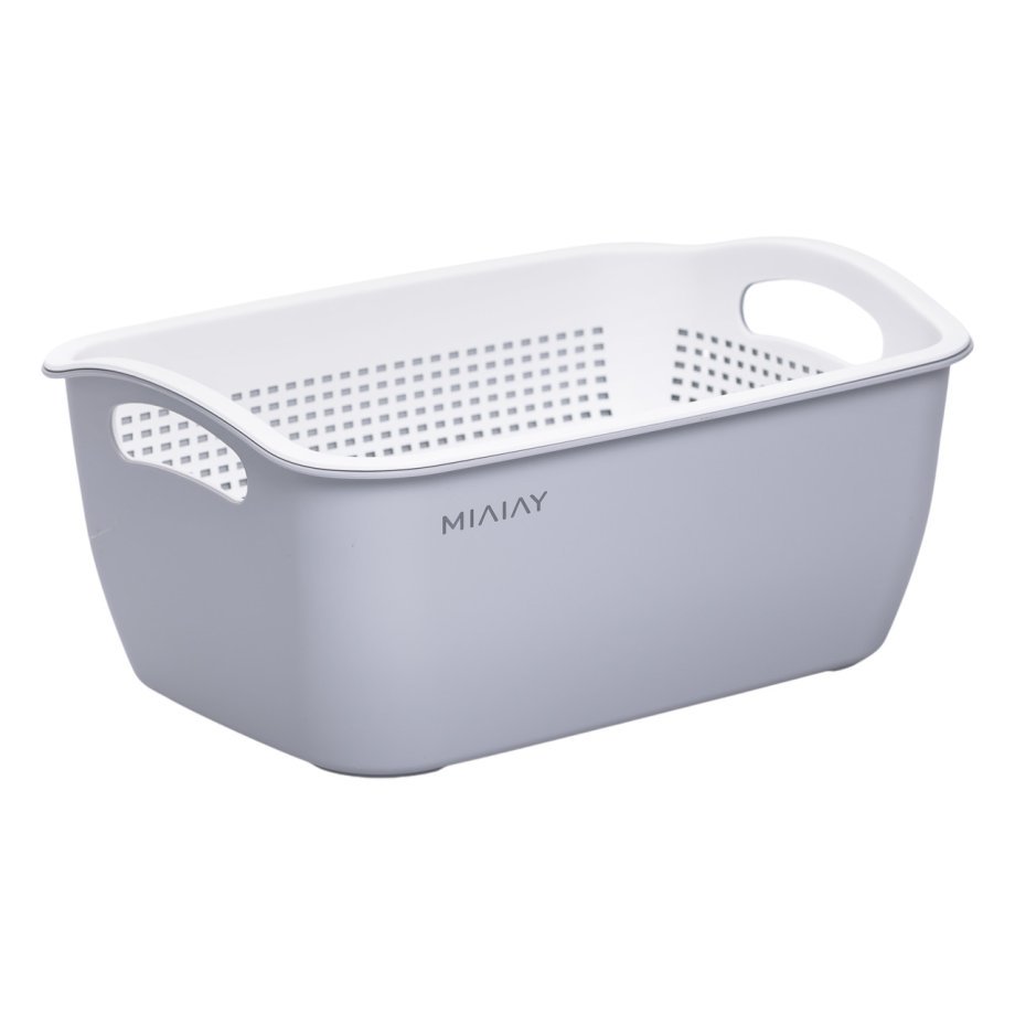 Кошик-друшлак 2 в 1 для миття овочів, фруктів і зелені 32×23×13 (см) Білий HP-45-5W