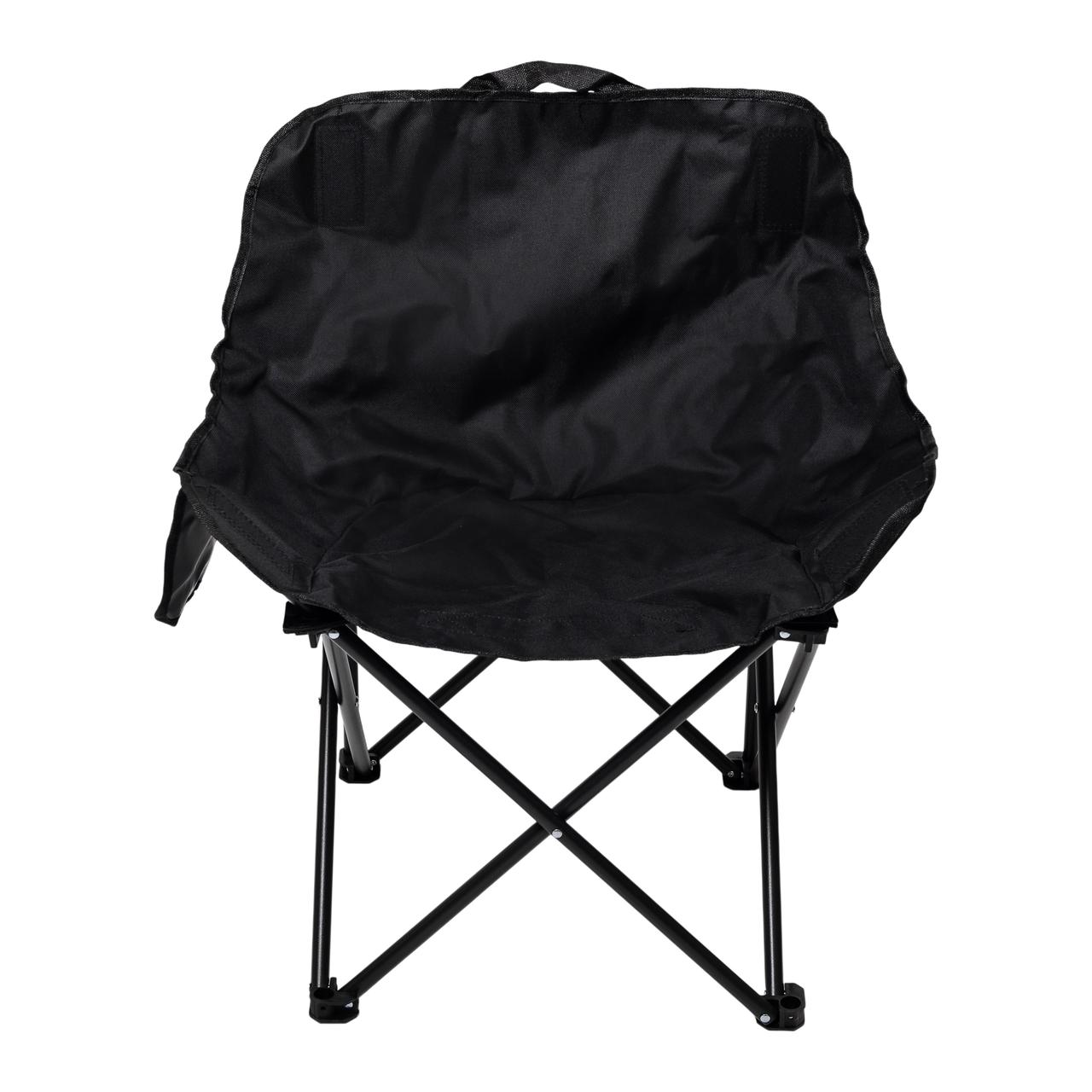 Крісло розкладне туристичне 47х58х70 см з кишенею Чорне SJ-0056-1