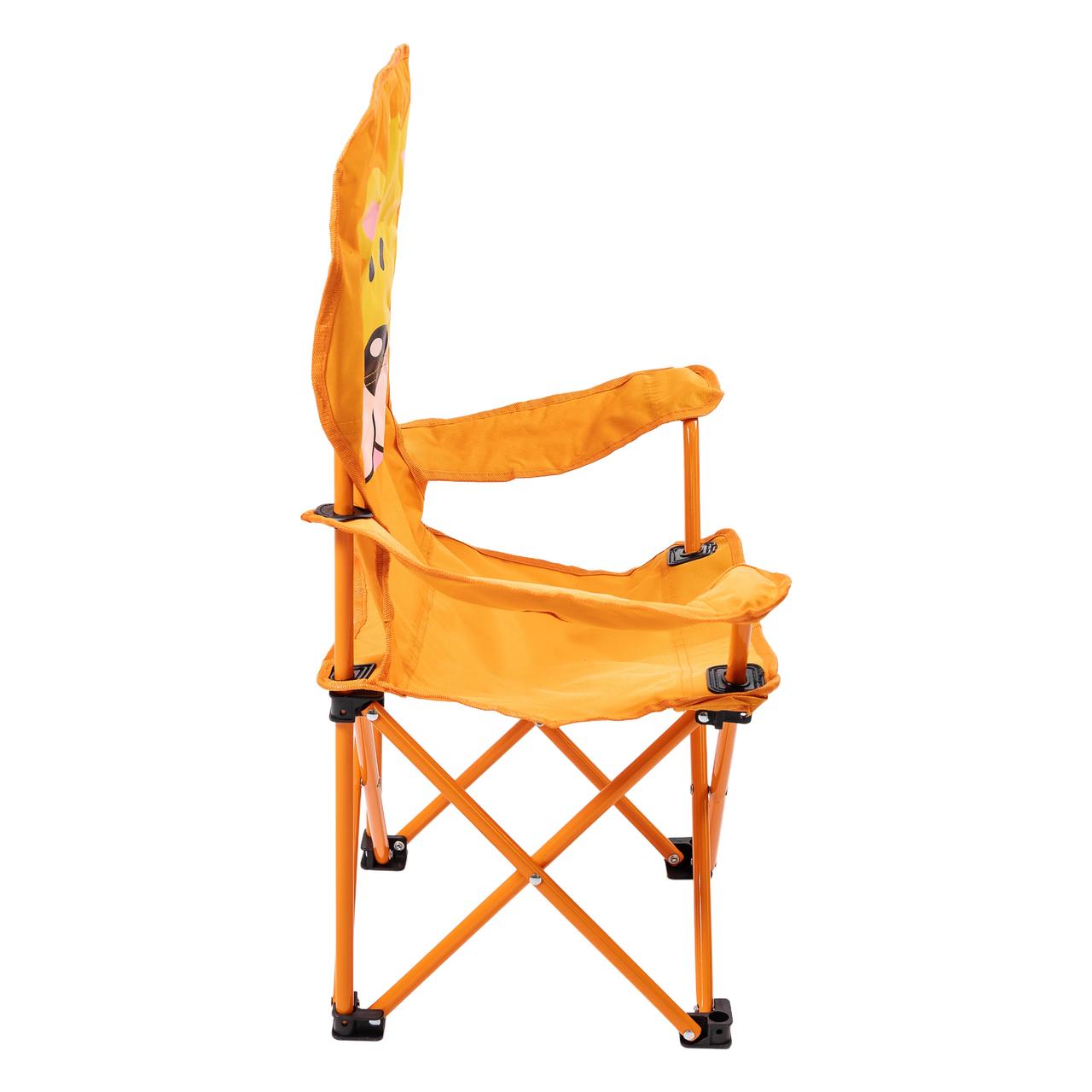 Крісло туристичне для дитини 34х58х65 см з підстаканником Помаранчевий SJ-0065O