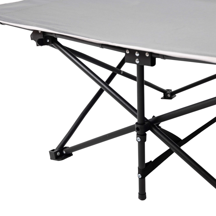 Ліжко розкладне туристичне 190х70х44 см лежак розкладачка розкладачка складна Сірий SJ-0033-2G