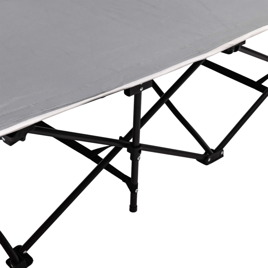 Ліжко розкладне туристичне 190х70х44 см лежак розкладачка розкладачка складна Сірий SJ-0033-2G