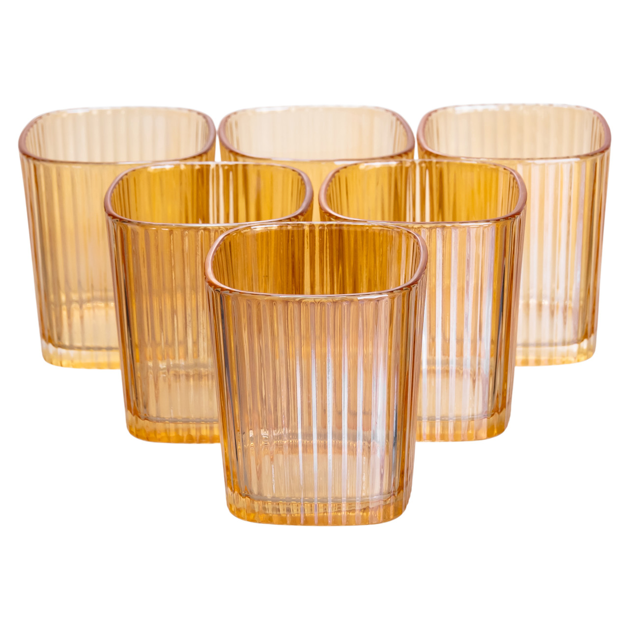 Глечик 1.8 л зі склянками 6 штук по 200 (мл) графин для компоту соку води лимонаду глечик для напоїв Коричневий HP-19-39