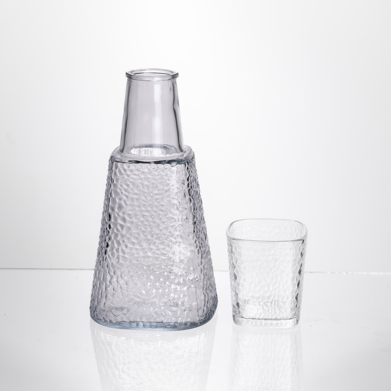 Глечик 1 літр зі склянкою 1 шт по 200 мл Прозорий HP-19-PYF-3