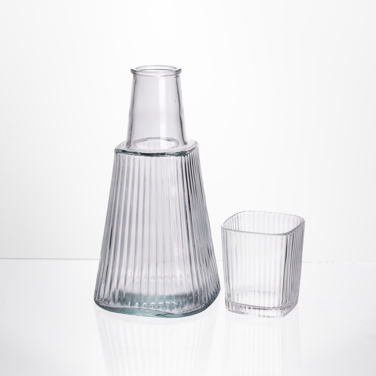 Глечик 1 літр зі склянкою 1 шт по 200 мл Прозорий HP-19-PYF-1