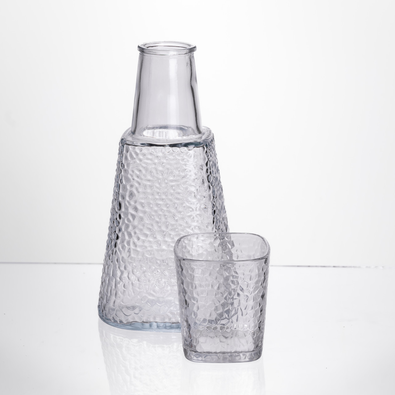 Глечик 1 літр зі склянкою 1 шт по 200 мл Прозорий HP-19-PYF-3