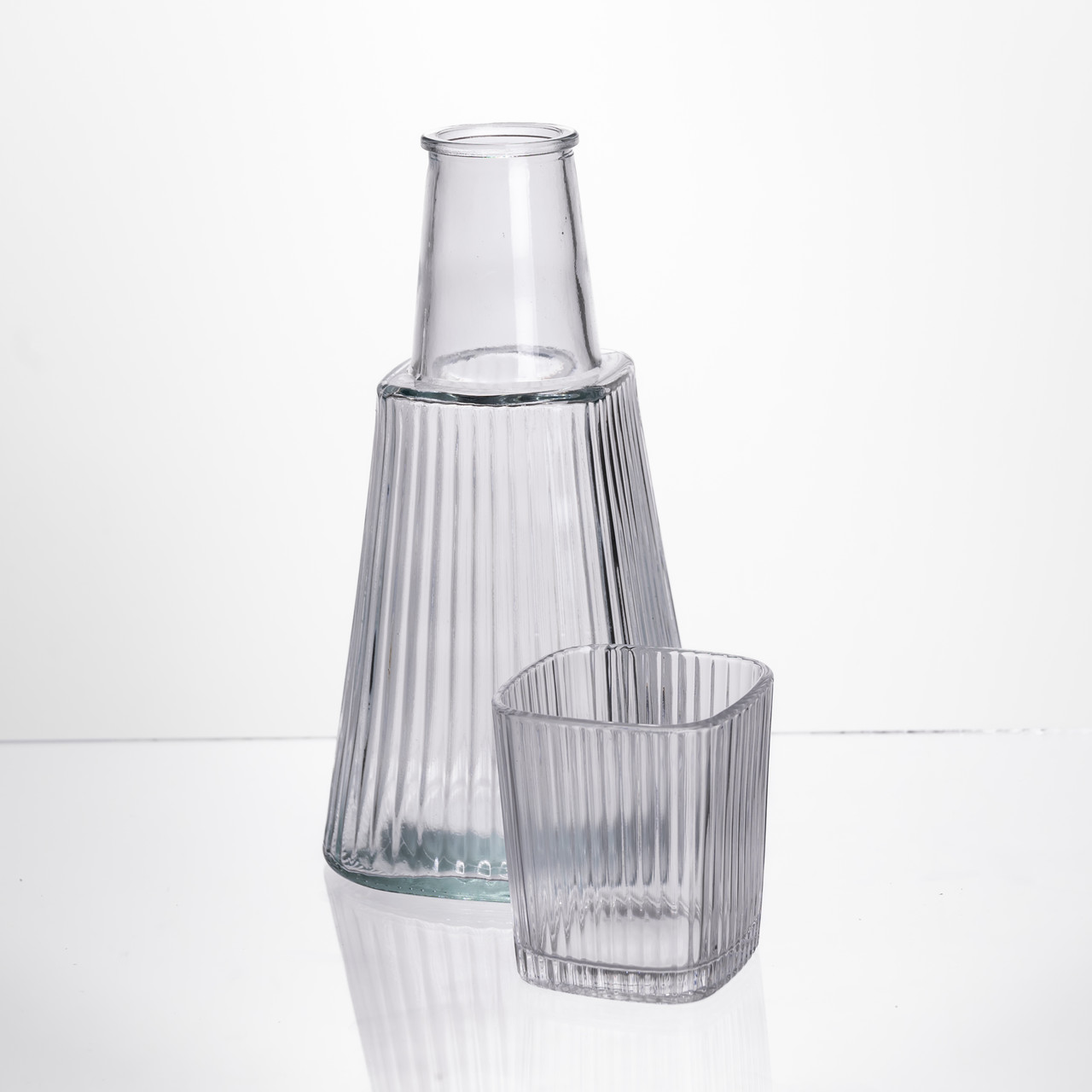 Глечик 1 літр зі склянкою 1 шт по 200 мл Прозорий HP-19-PYF-1