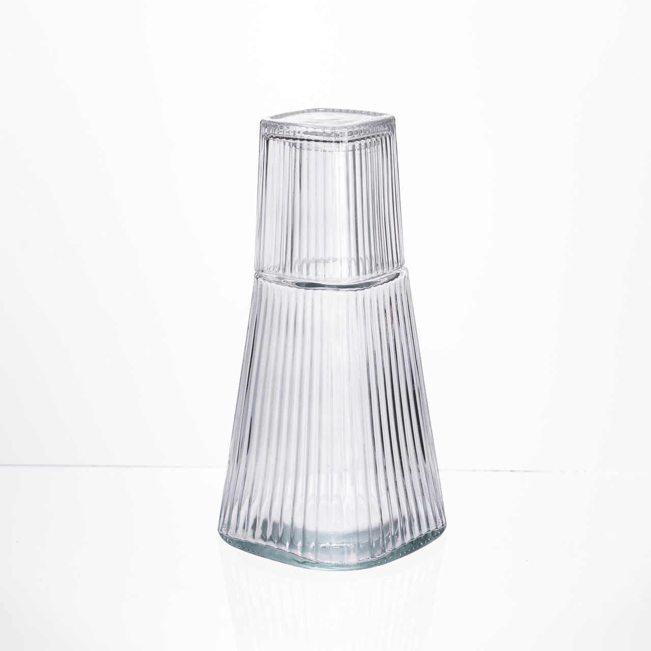 Глечик 1 літр зі склянкою 1 шт по 200 мл Прозорий HP-19-PYF-1