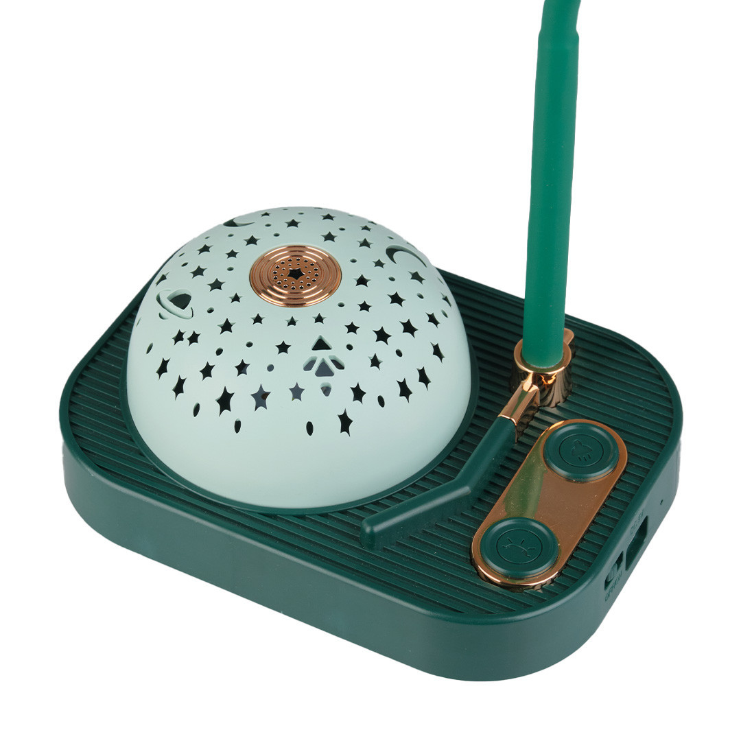 Дитяча лампа нічник із проекцією зоряного неба 3.2 Вт зелена UP180GR