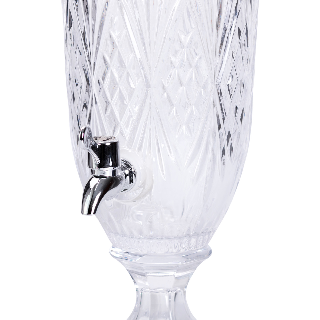 Лимонадниця з краном на ніжці скляна для напоїв 2 л 46 см HP-19-15