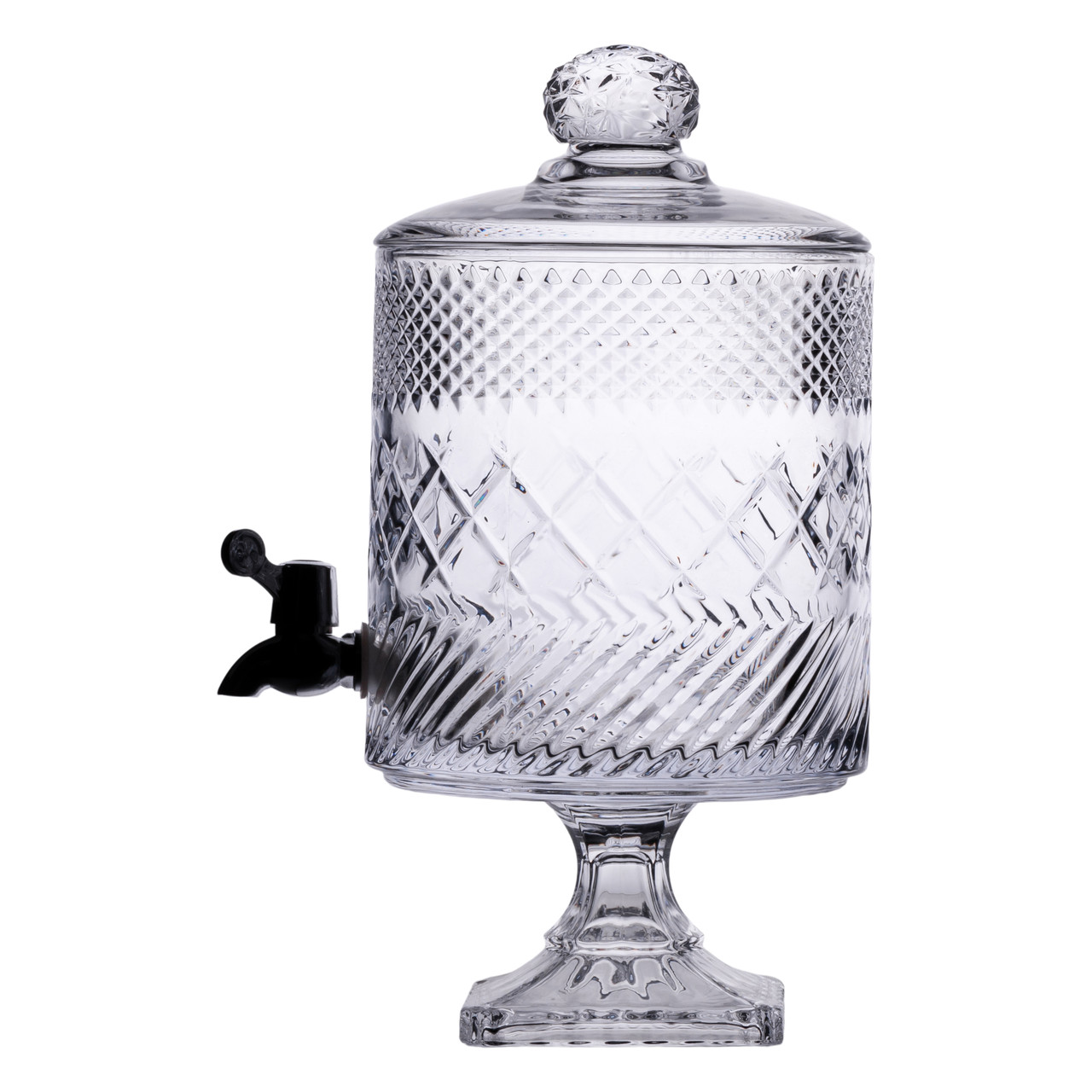 Лимонадниця з краном на підставці скляна 4,5 л HP-19-4