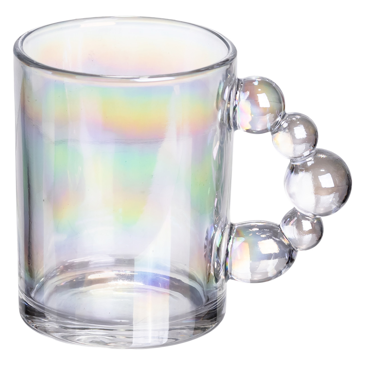 Набір чашок 6 шт для чаю та кави по 350 (мл) кружки скляні rainbow HP-19-ZD-4