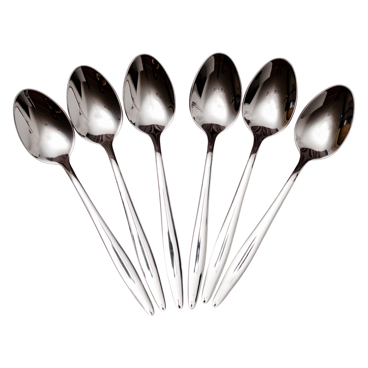 Набір чайних ложок 6 штук ложки для чаю з нержавіючої сталі 14 (см) Срібло HP-8-29