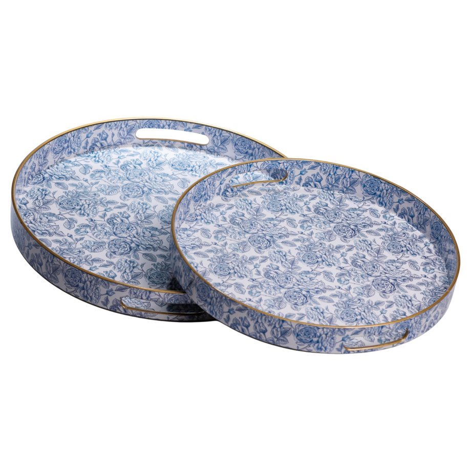 Набір круглих підносів для подачі їжі 2 (шт) Ø32.5 / 37 (см) HP-HK-17