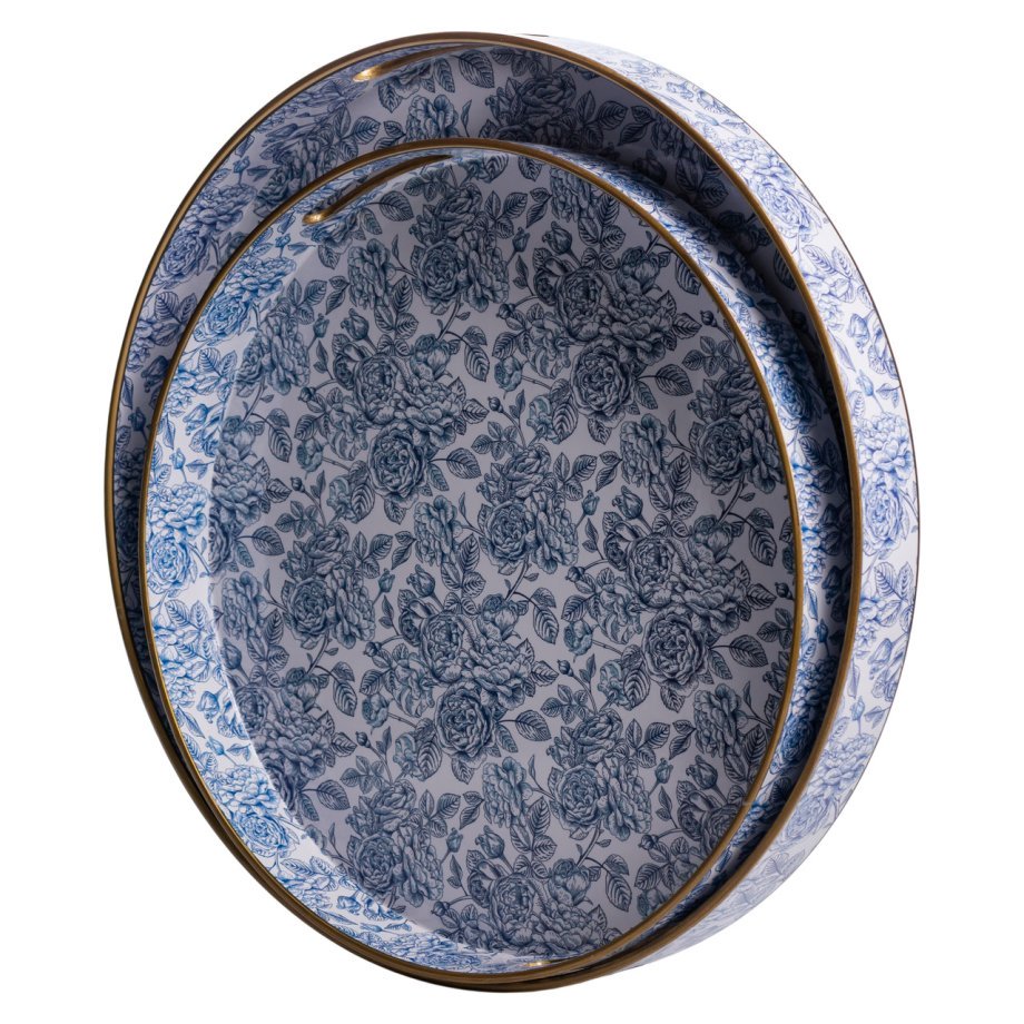 Набір круглих підносів для подачі їжі 2 (шт) Ø32.5 / 37 (см) HP-HK-17